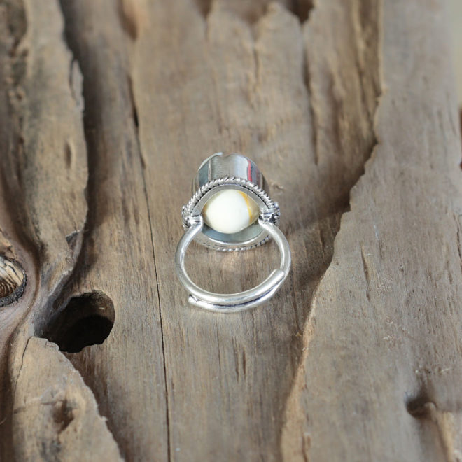 Ring Kauri-Muschel echt Silber