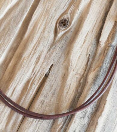 Verschluss Lederband - Schiebeknoten