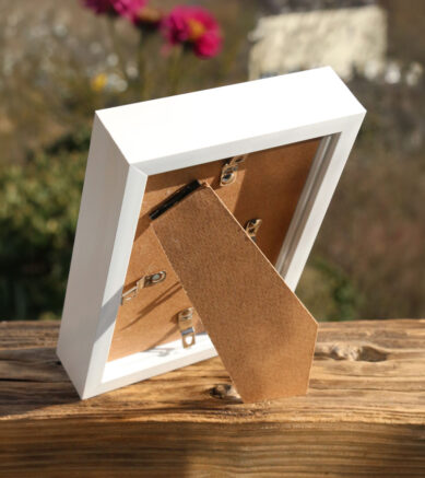 Rückseite des Bilderrahmens