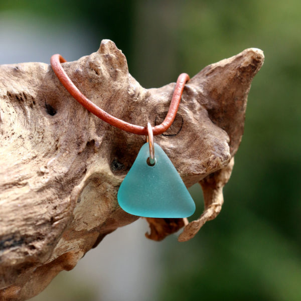 Schmuck für Individualisten - Halskette Wilds Wossa mit Seeglas
