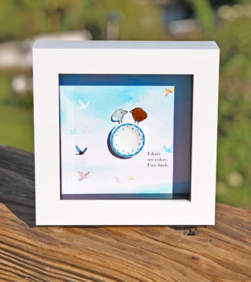 I don´t see colors - i see birds - Kunst aus Seeglas - Bild